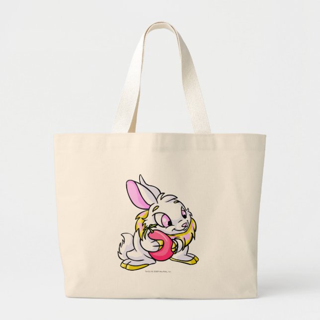 Bolso De Tela Gigante Cybunny amarillo que abraza Negg (Frente)
