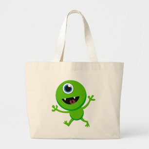 Bolso De Tela Gigante Cyclops verdes del bebé