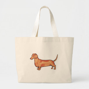 Bolso De Tela Gigante Dachshund
