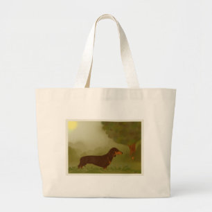 Bolso De Tela Gigante Dachshund