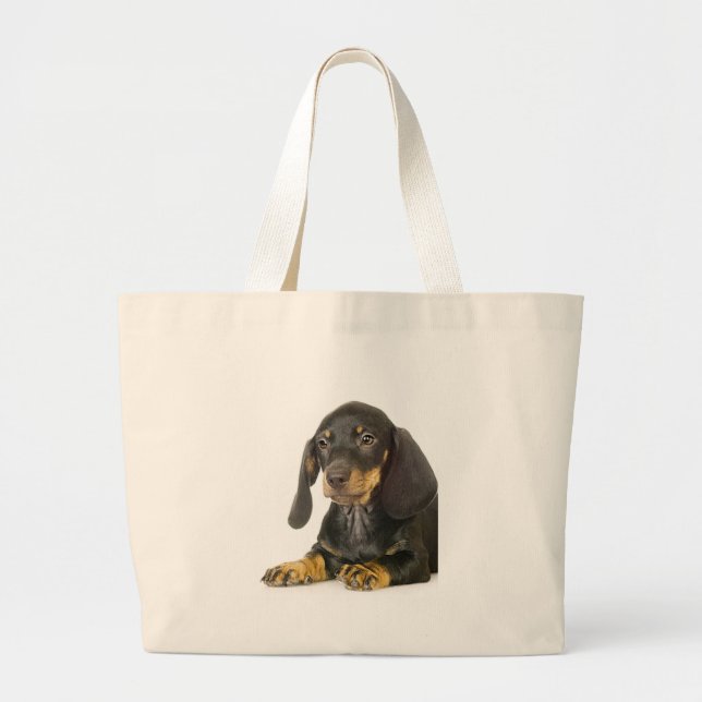Bolso De Tela Gigante Dachshund (Frente)