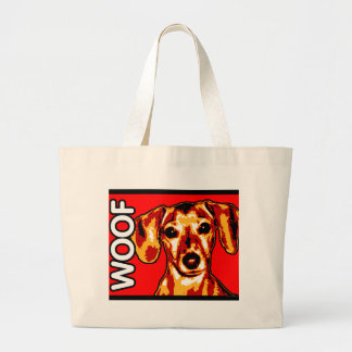 Bolso De Tela Gigante Dachshund