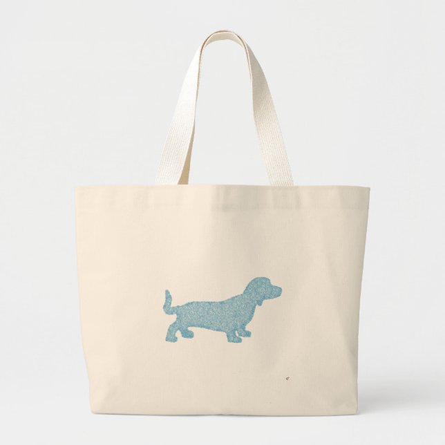 Bolso De Tela Gigante Dachshund (Frente)