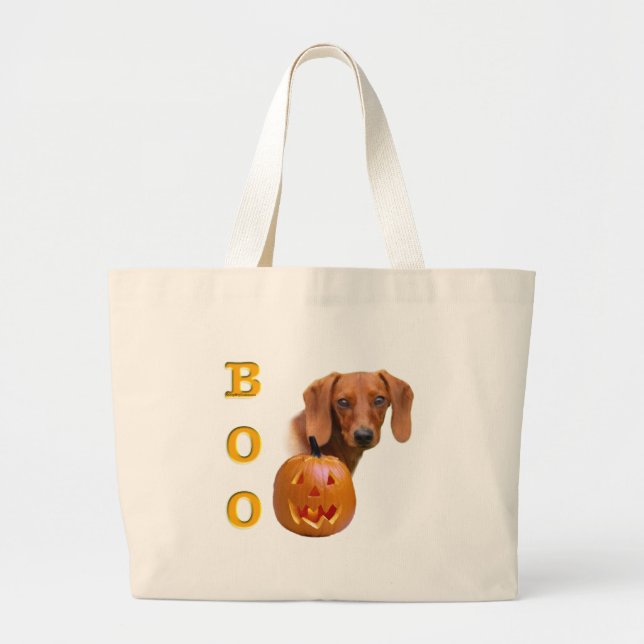Bolso De Tela Gigante Dachshund (suave) Boo (Frente)