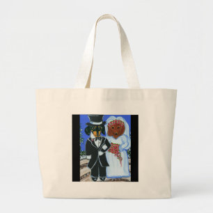 Bolso De Tela Gigante Dachshunds de boda