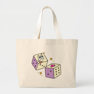 Bolso De Tela Gigante Dados Afortunados