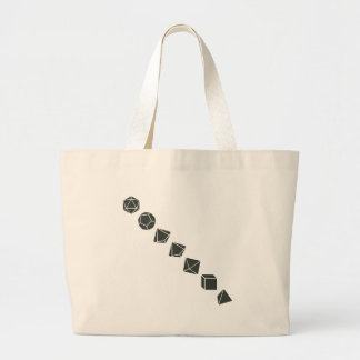 Bolso De Tela Gigante Dados diagonales (oscuros)