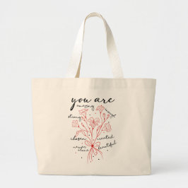 Bolso De Tela Gigante daily affirmation bag
