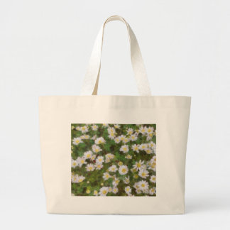 Bolso De Tela Gigante Daisies Pintados En Un Estilo Impresionista