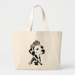 Bolso De Tela Gigante Dalmatian con Tiara 2