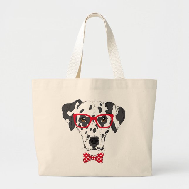 Bolso De Tela Gigante Dalmatian de moda (Frente)