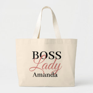 Bolso De Tela Gigante Dama de jefe personalizada