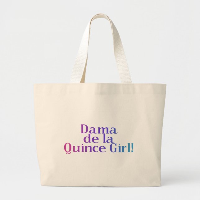 Bolso De Tela Gigante Dama de la Quince Girl (Frente)