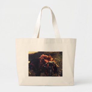 Bolso De Tela Gigante Dama Sans Merci [sir Frank Dicksee] de la belleza