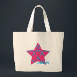 Bolso De Tela Gigante Damasco Aqua-Magenta 2<br><div class="desc">Damasco Aqua-Magenta</div>