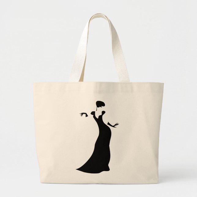 Bolso De Tela Gigante Dancer Silhouette (Frente)