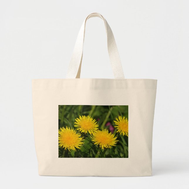 Bolso De Tela Gigante Dandelions (Frente)