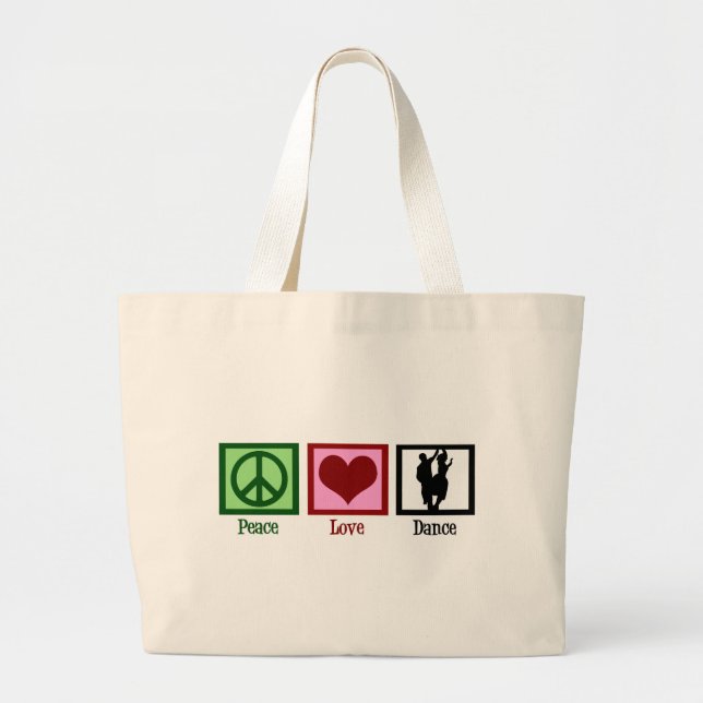 Bolso De Tela Gigante Danza del amor de la paz (Frente)