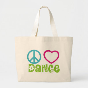 Bolso De Tela Gigante Danza del amor de la paz