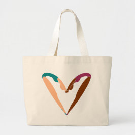 Bolso De Tela Gigante danza del corazón, danza del amor.