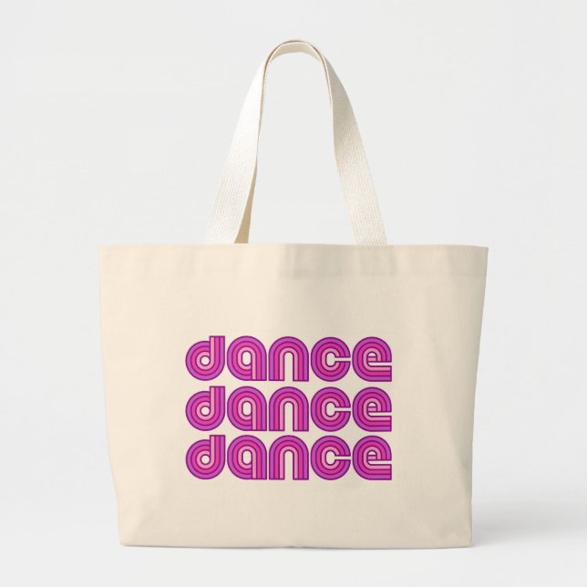 Bolso De Tela Gigante Danza retra - tote (Frente)
