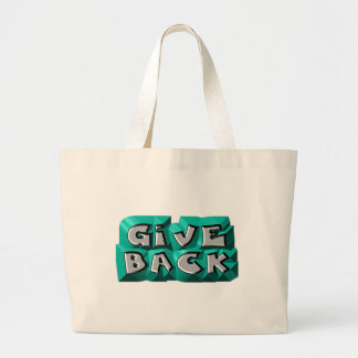 Bolso De Tela Gigante Dar Cita Sabiduría Gris Verde Escultura de Letras
