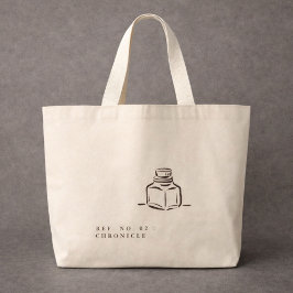 Bolso De Tela Gigante Dark Academia –Introvert Gift Library Book