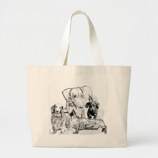 Bolso De Tela Gigante Daschund