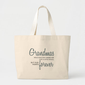 Bolso De Tela Gigante De las abuelas azul para siempre