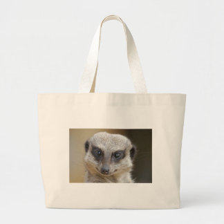 Bolso De Tela Gigante De Meerkat cierre para arriba