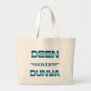 Bolso De Tela Gigante Deen Sobre La Camisa Dunya.