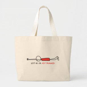 BOLSO DE TELA GIGANTE DEJE PARA IR O PARA CONSEGUIR ARRASTRADO