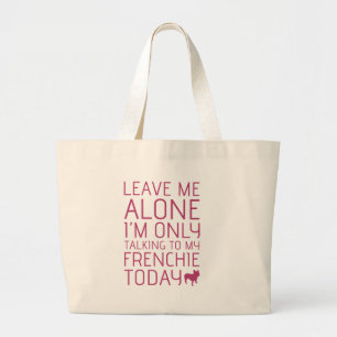Bolso De Tela Gigante Déjeme solo, rosa