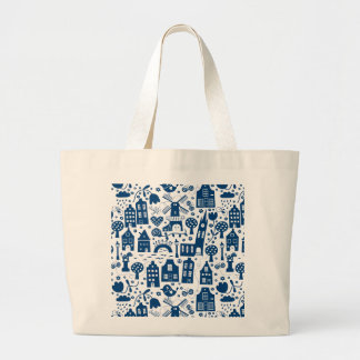 Bolso De Tela Gigante Delf Blue
