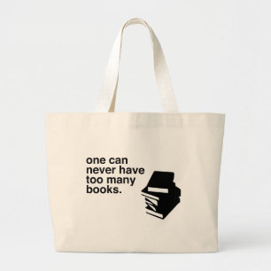 Bolso De Tela Gigante demasiados libros