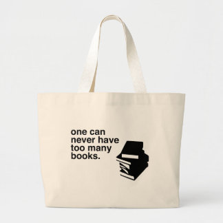 Bolso De Tela Gigante demasiados libros