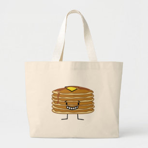 Bolso De Tela Gigante Desayuno mullido del jarabe de la mantequilla de