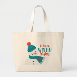 Bolso De Tela Gigante Deseos cálidos de invierno