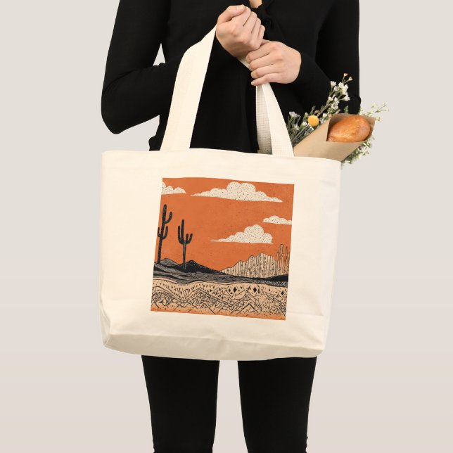 Bolso De Tela Gigante Desert Sunset (Anverso (producto))