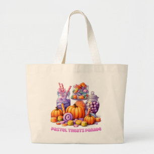 Bolso De Tela Gigante Desfile de pasteles - Vela y calabaza