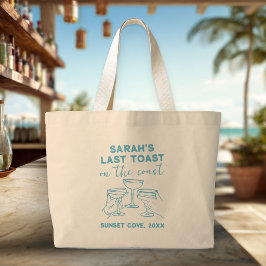 Bolso De Tela Gigante Despedida de soltera personalizada Último brindis 