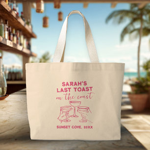 Bolso De Tela Gigante Despedida de Soltera Personalizada Último Brindis 