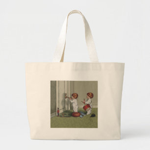 Bolso De Tela Gigante Despierta a sus Navidades ilustracion infantil lin