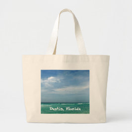 Bolso De Tela Gigante Destin, diseño del mar de la Florida/del cielo