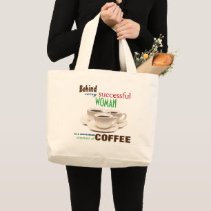 Bolso De Tela Gigante Detrás de cada mujer exitosa