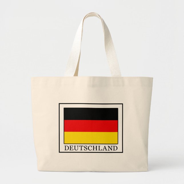 Bolso De Tela Gigante Deutschland (Frente)