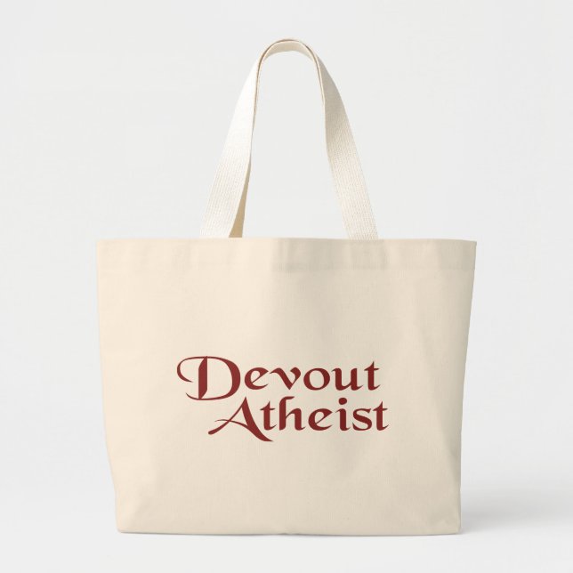 Bolso De Tela Gigante Devout Atheist (Frente)