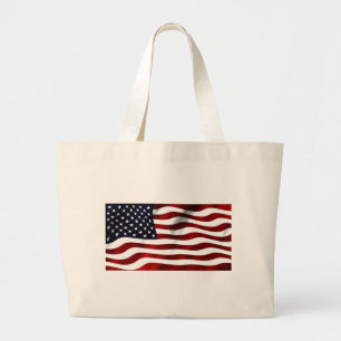 Bolso De Tela Gigante Día de la Independencia Patriótica de la Bandera d