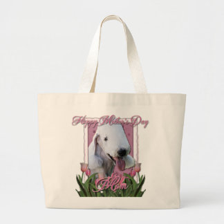 Bolso De Tela Gigante Día de la Madre - tulipanes rosados - Bedlington