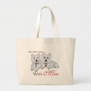Bolso De Tela Gigante Día de la Madre West Highland Terriers